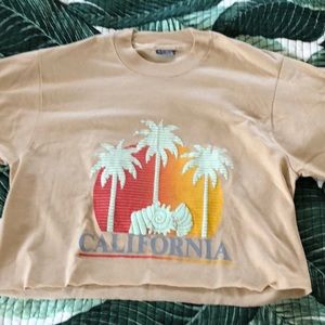 Vintage California cropped tee